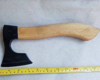 Mini carving bearded axe with sheath