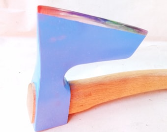 4.8 lbs Heavy bearded steel AXE viking style with ergonomic curved handle