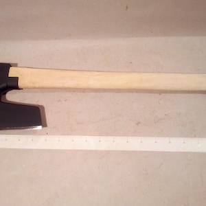 Camping bearded axe / hatched with metal guard for protection - handled