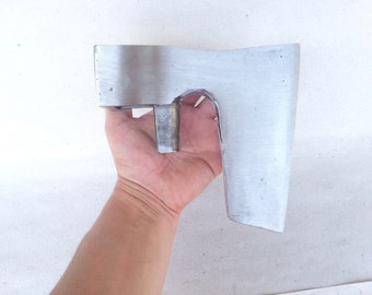3.7lbs Bearded steel axe head with metal guard for handle protection