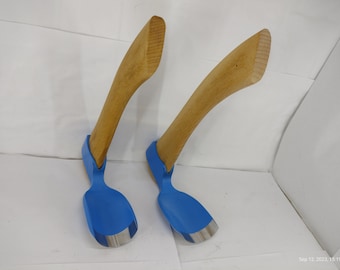 Handmade Woodcarving Bowl Adze Set: Small & Large Curved Woodworking Tools