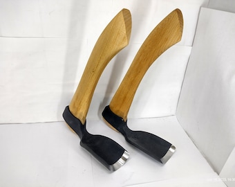 Set of 2 woodcarving adzes small and big curved inside bevels