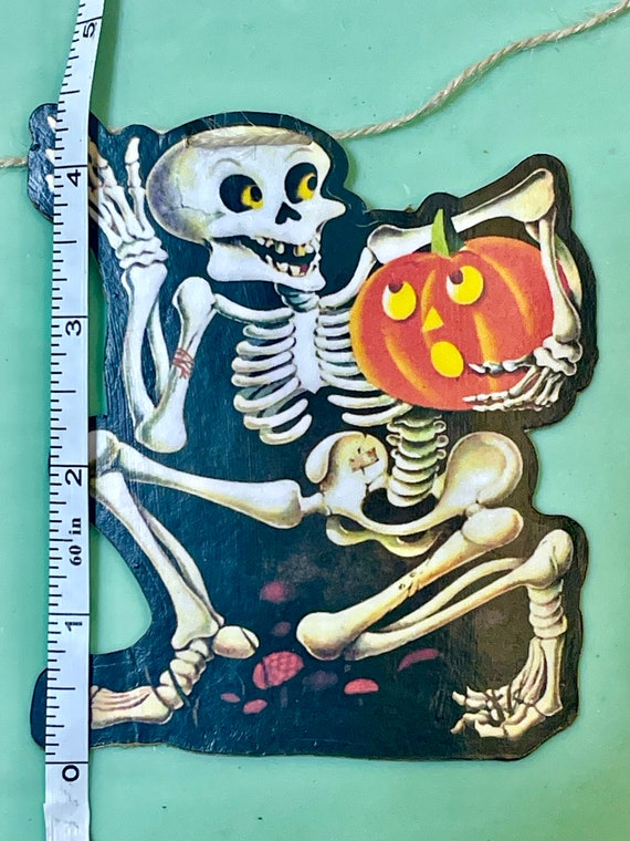 Vintage Halloween Garland: Retro Kitsch Die Cut Banner - Etsy