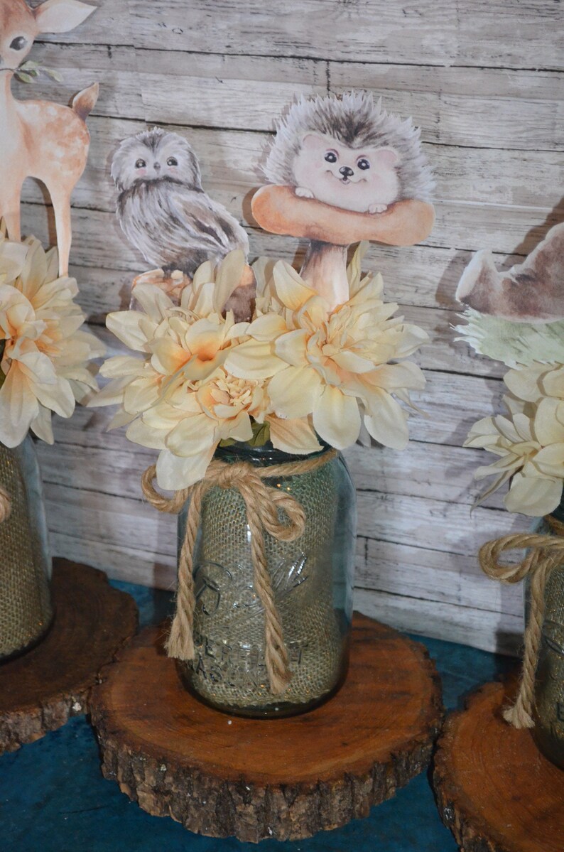 Woodland Baby Shower Decorations/ Centerpiece Picks Woodland Etsy