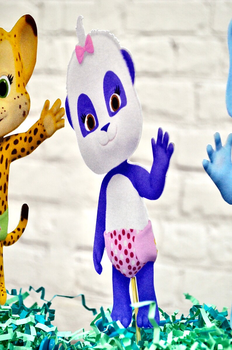 Word Party Birthday Decorations/ Centerpiece Picks SET of 4 Etsy