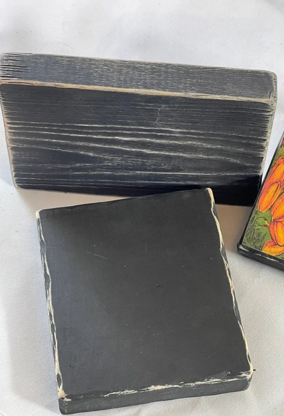 Vintage Black Cat Halloween Decor: Salem Style Wood Block - Etsy