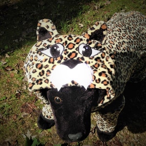 Leopard print pet costume