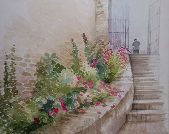 English garden Watercolour