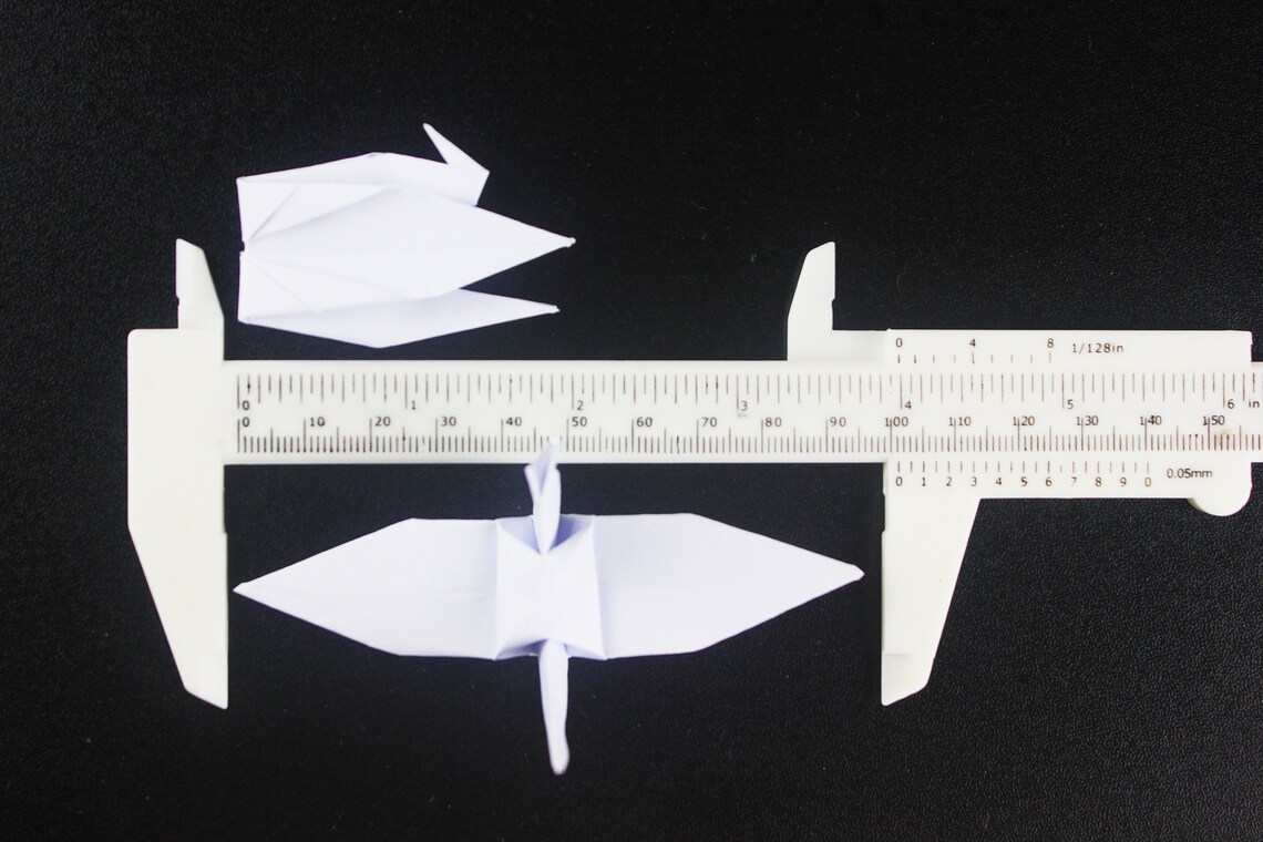 100 Pure White Origami Paper Cranes Paper Bird Fold Crane for Etsy