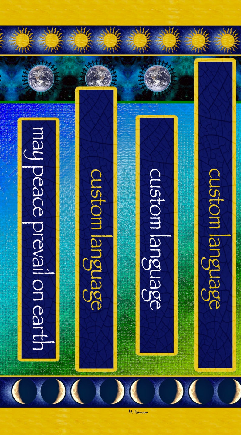 May Peace Prevail on Earth Garden Peace Pole CUSTOM Languages With Solar Light 41 Etsy