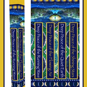 Deep Peace Garden Peace Pole with Solar Light 52&quot;