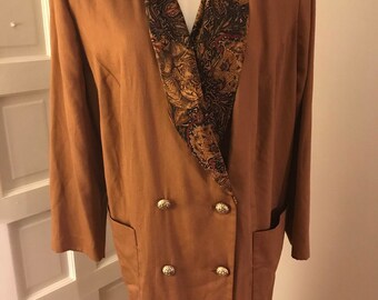 Vintage double breasted dress by Lesile Fay