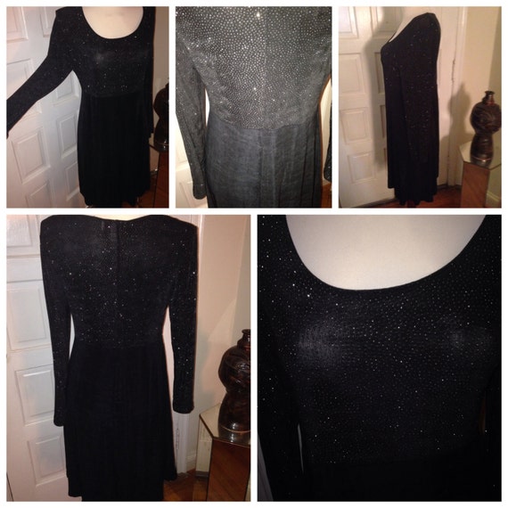 Black and Sprinkling Dress - image 5
