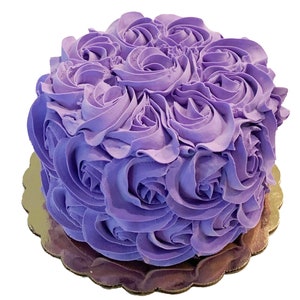 DEZICAKES Fake Cake Lavender Purple Rosette Cake Prop Decoration Dezicakes