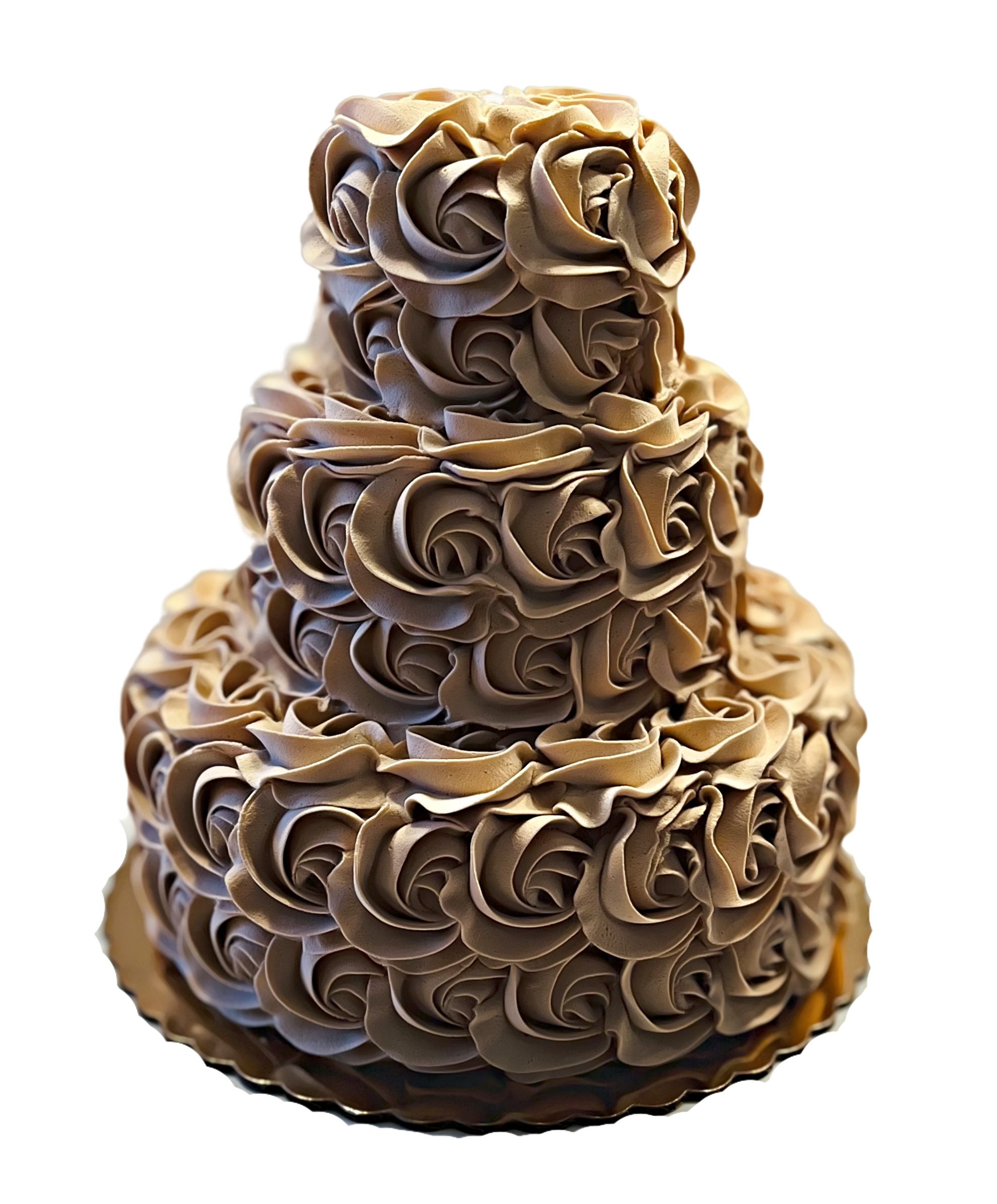 DEZICAKES Wedding Cake Fake Chocolate Wedding Cake 3 Tier