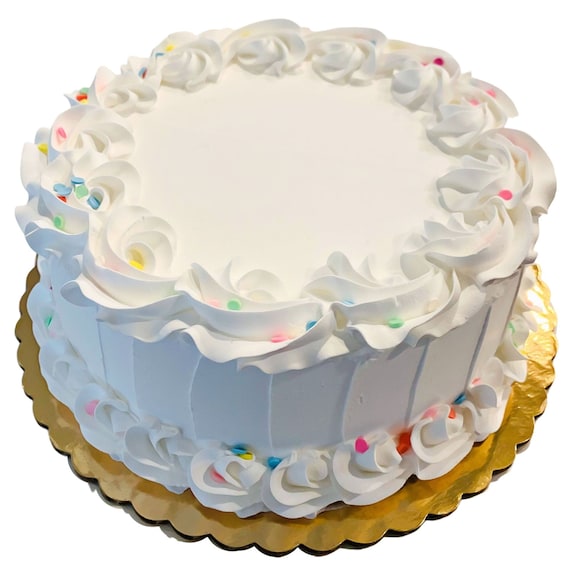 DEZICAKES Fake Cake White Birthday Cake With Confetti Faux Cake for  Decoration Prop Dezicakes Fake Food Fake Cake Home Decoration -  Sweden