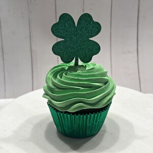 DEZICAKES Fake Cupcakes Green St Patrick's Day Cupcakes Set of 3 Prop Decoration Dezicakes image 6