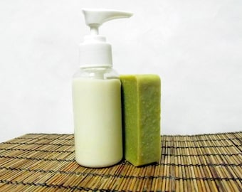 Tea Tree Soap & Lotion Acne Combo, Loción facial, Loción corporal, Jabón corporal, Jabón hecho a mano natural, Jabón de barra de aceite de oliva, Jabón de proceso frío