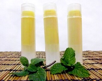 Spearmint Lip Balm, Handmade Lip Balm,  Lip Moisturizer, Natural Lip Balm