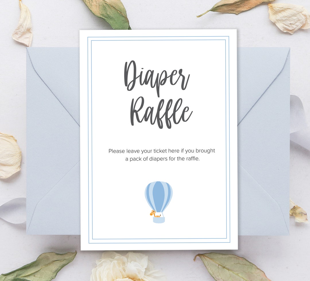 Baby Shower Games INSTANT DOWNLOAD Diaper Raffle Game, Games Printable