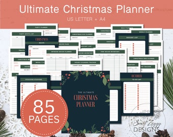 Christmas Planner Printable: Holiday Budget, To-Do Lists (Digital Download)