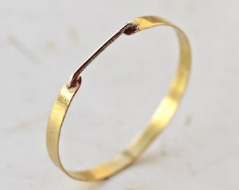 Minimalist Ring Thin Gold Ring Thin Solid Gold Ring Band Minimalist Gold Ring Unique Gold Ring Unique Ring Artisan Jewelry Artisan Ring