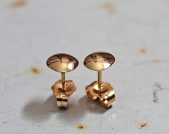 14k Gold Earrings Studs 14K Solid Gold Earrings 14k Gold Stud Earrings 14k Solid gold stud earrings minimalist earrings  tiny earrings