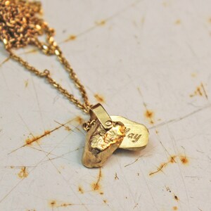 Raw Gold Nugget Necklace Solid Gold Necklace and Pendant Solid 14k Gold Necklace Unique Minimalist hand engraved name necklace gold unique