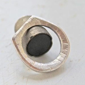 Sterling Silver Ring Silver Signet Ring Women Silver Ring Unique ring Sterling Silver Rings for Women Silver Flat Top Ring Unique Signet