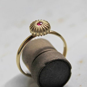 Gold Ruby Ring Vintage Style Ring Ruby Engagement Ring Gold Alternative Engagement Ring Unique Ruby Ring Unique Engagement ring
