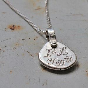 Colar de família personalizado jóias prata esterlina inicial colar personalizado carta colar monograma disco mãe jóias presente para a mãe