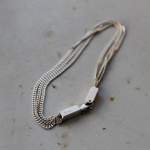 Sterling Silver Chain Bracelet 3 Strand Bracelet Multi Strand Bracelet Delicate Sterling Silver Bracelet Dainty Layered Bracelet Layering