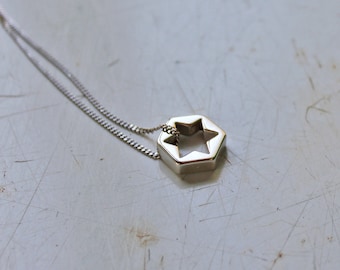 Mens Star of David Necklace Men Magen David necklace mens necklace star of david Pendant Small Star of David Charm jewish star necklace