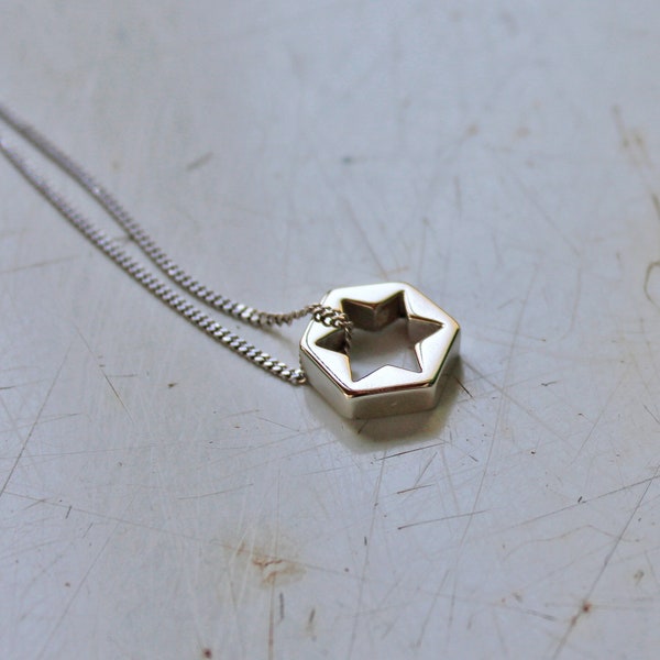 Mens Star of David Necklace Men Magen David necklace mens necklace star of david Pendant Small Star of David Charm jewish star necklace