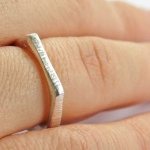 Silver Signet Ring Silver Stacking Ring Thin Signet Ring Women Flat Top Ring Silver Rings for women artisan jewelry Israeli rings
