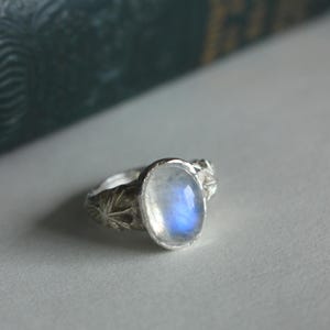 Moonstone celestial ring, one of a kind