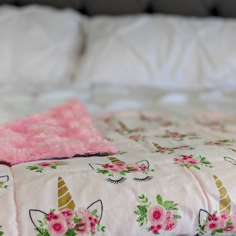 Weighted Blanket Child Unicorn Weighted Blanket Gift for Etsy