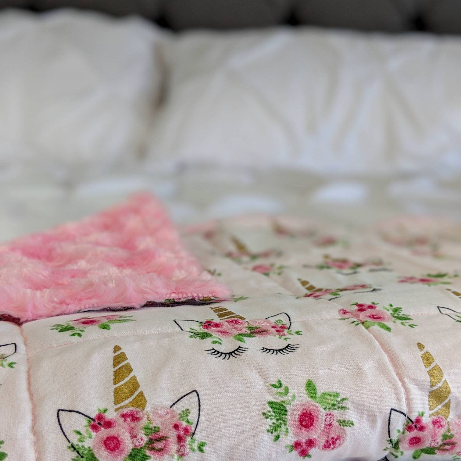 Weighted Blanket Child Unicorn Weighted Blanket Gift for | Etsy