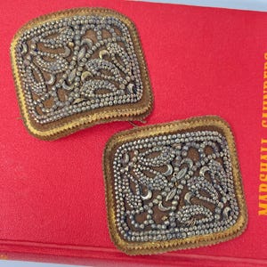 Pair of Antique Victorian Shoe Buckles, Made in France