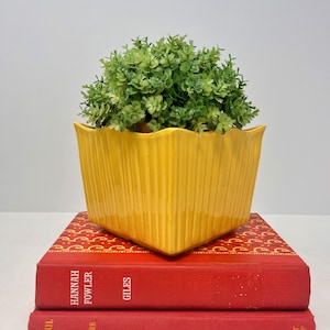 Vintage McCoy Pottery Yellow Planter
