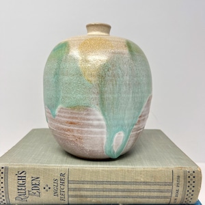 Vintage Round Pottery Vase