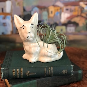 Vintage Ceramic Scottie Dog Planter