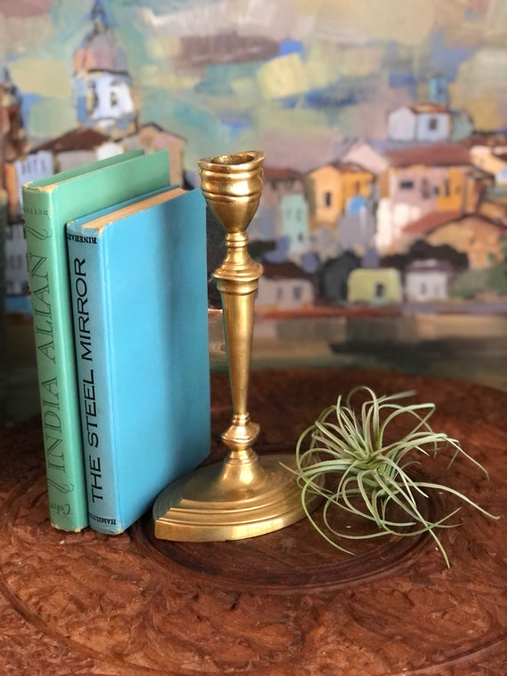 Emory Brass Taper Candle Holder, Decor, Candle Holders