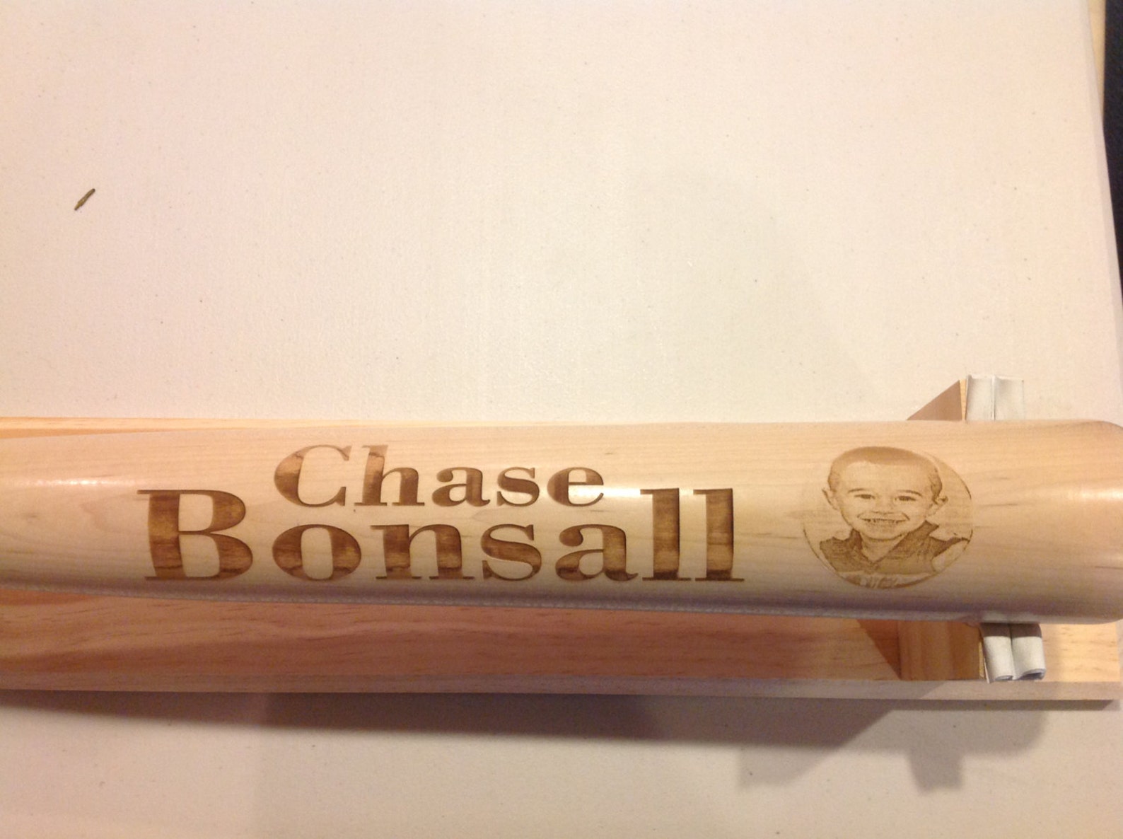 Baseball Bat Custom Engraved Maple Wood Bat with Picture & Etsy