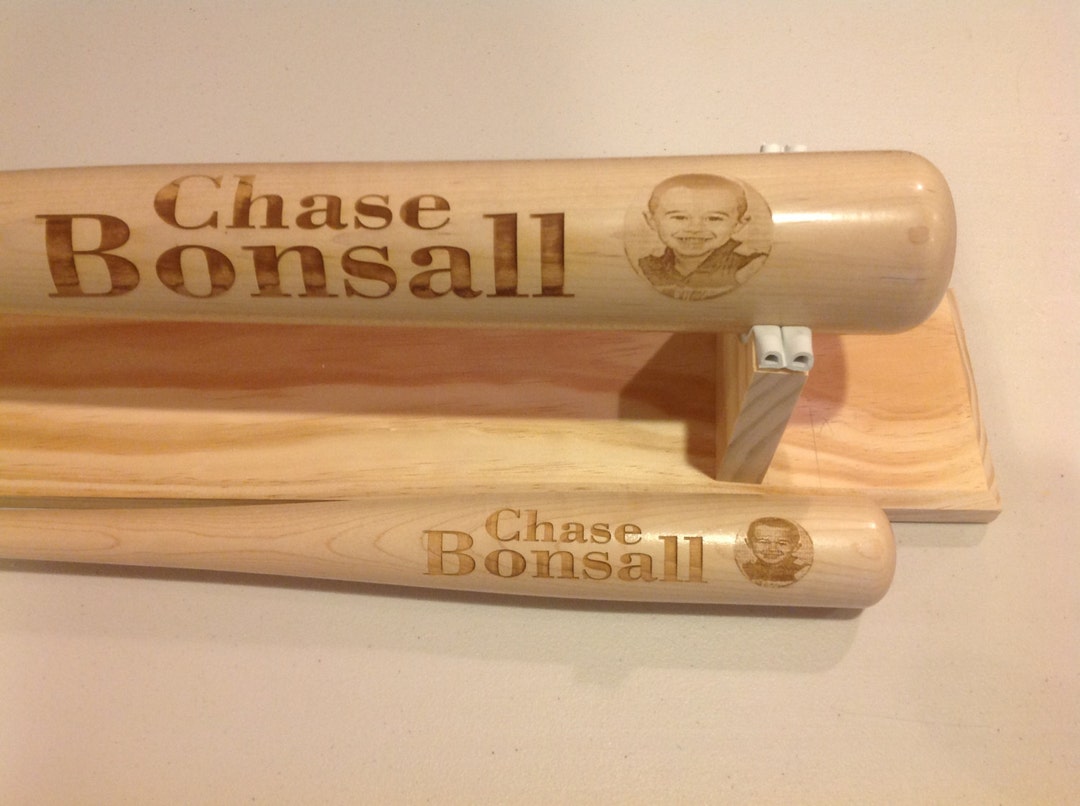 Baseball Bat custom Engraved Maple Wood Bat With Picture & Etsy