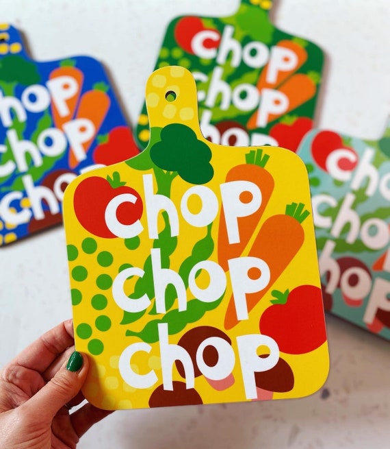 Chop Chop Melamin Schneidebrett mit Gemüse Design