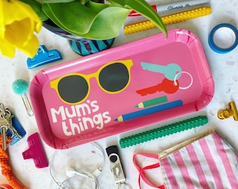 Melamine Tray - Mum's / Mama's Things - Desk Tidy / Tea Tray - Made in the UK