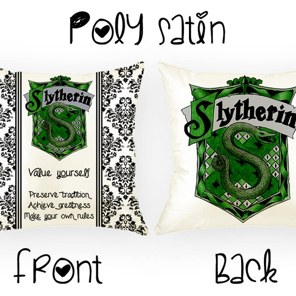 harry potter, slytherin, throw pillows, decorative pillows, wizard, potter, jk rowling, christmas, birthday wishes, presents, movies, gifts