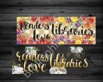 Readers Love Libraries Double Sided  Bookmark