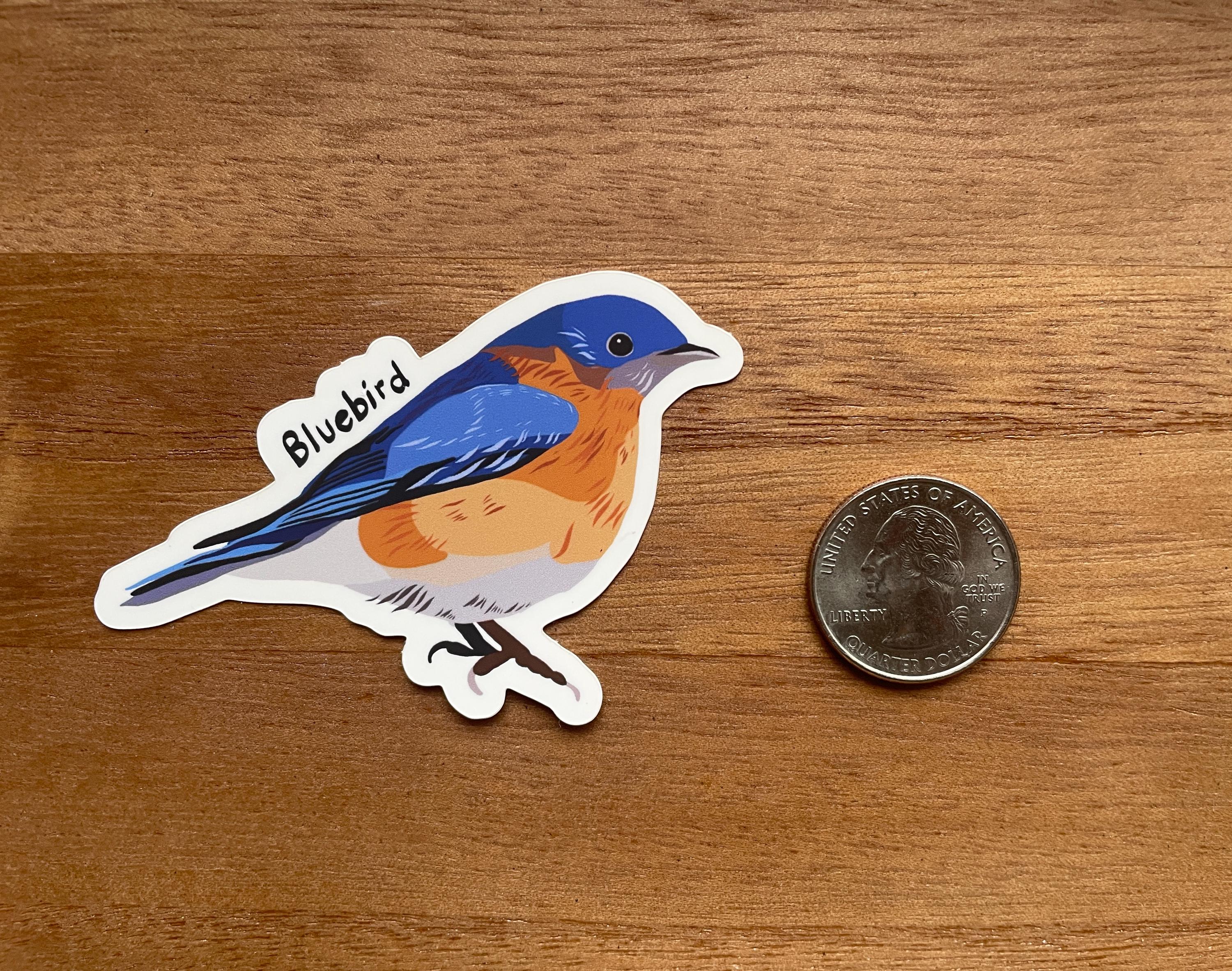 Bluebird Vinyl Sticker - Etsy